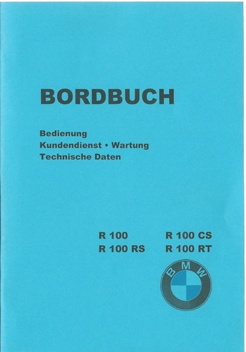 Bordbuch bmw 100 cs - bordbuch,