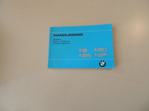 Handleiding bmw 100 rs - handleiding, cs