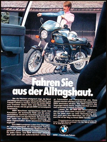 Bmw motorrad 100 werbung - motorrad, cs