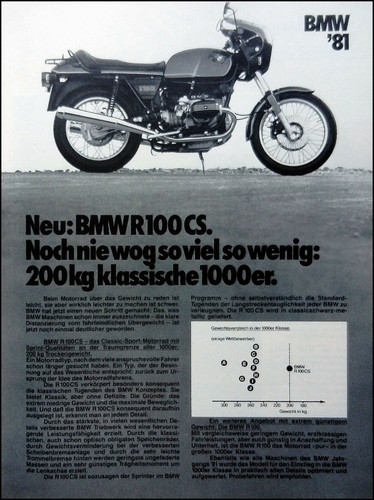 Bmw motorrad 100 cs - bmw, r