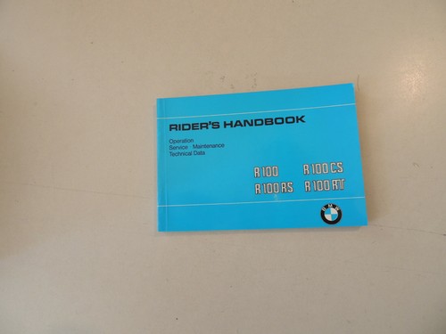 Owner rider manual - manual, r
